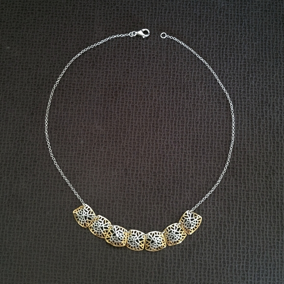 Argento Vivo Jewelry - Argento Vivo Square⏹️ Plate🍽 Necklace